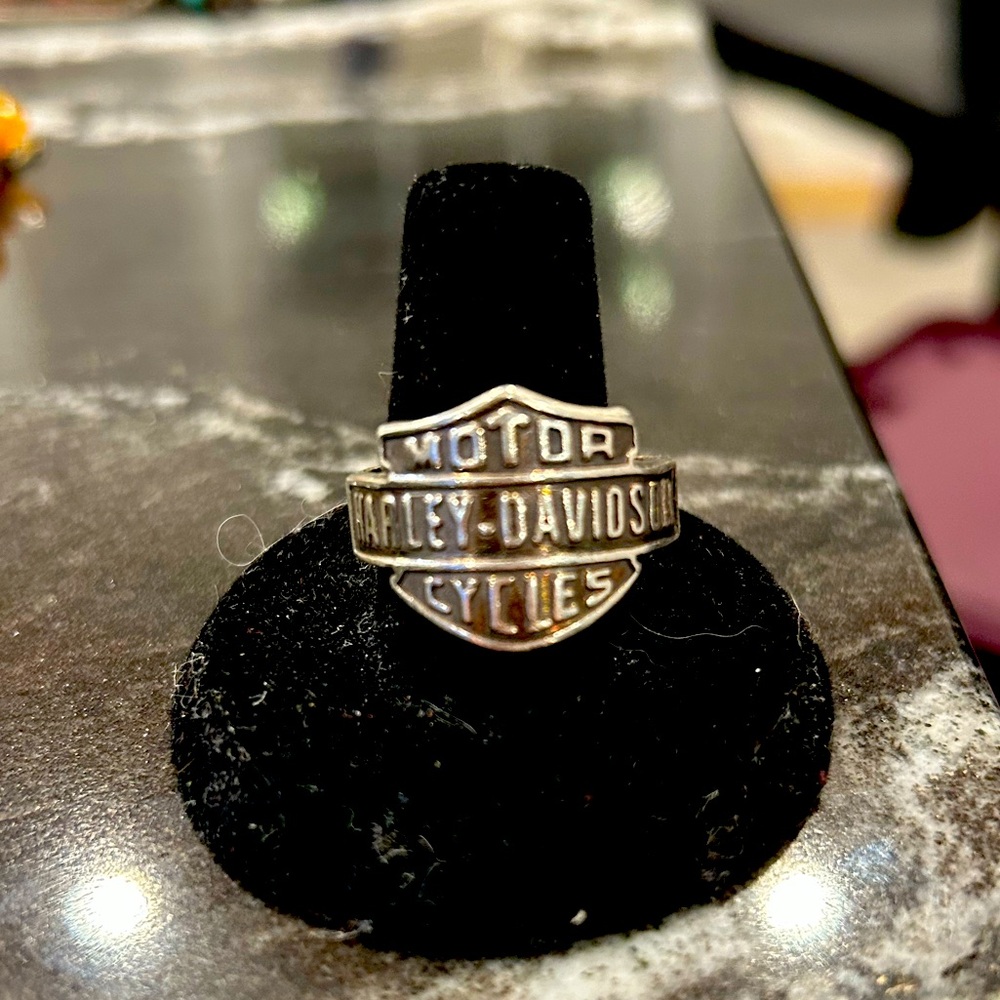 Sterling - 925 - Harley Davidson Ring- Size 10